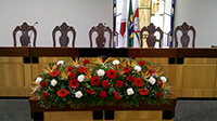 Flores para decoração de palcos, eventos e parlatórios BH